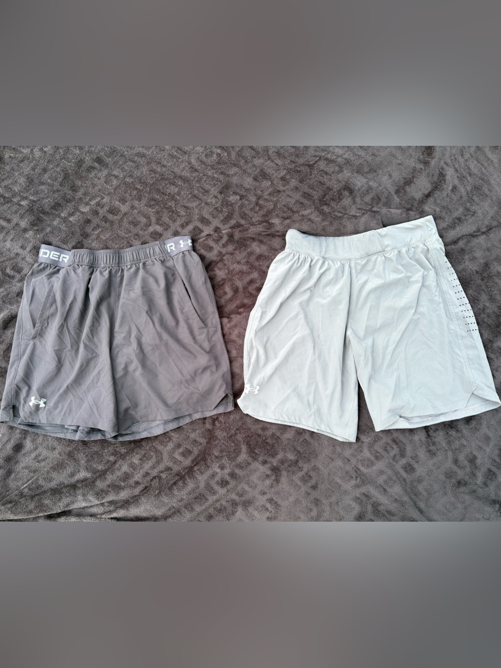 Under Armour Men's Athletic Shorts Set - Black & Light Gray